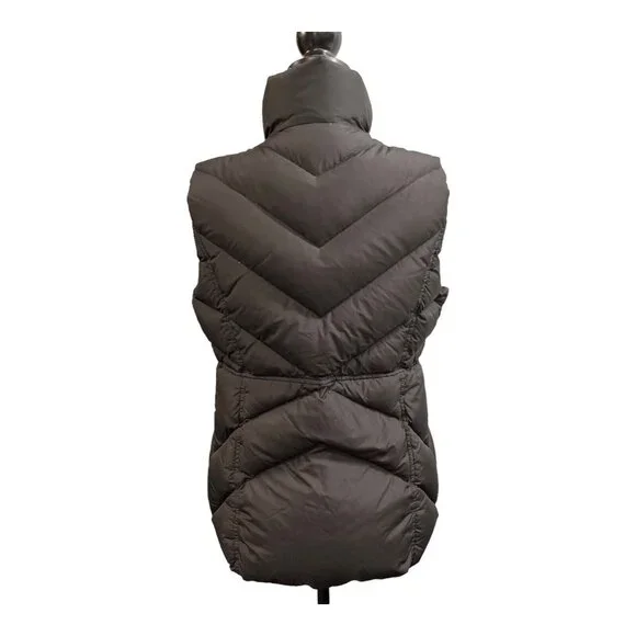 J Crew Puffer Vest Womens L Black Down Filled High Neck Classic Outdoor Preppy - Picture 3 of 8